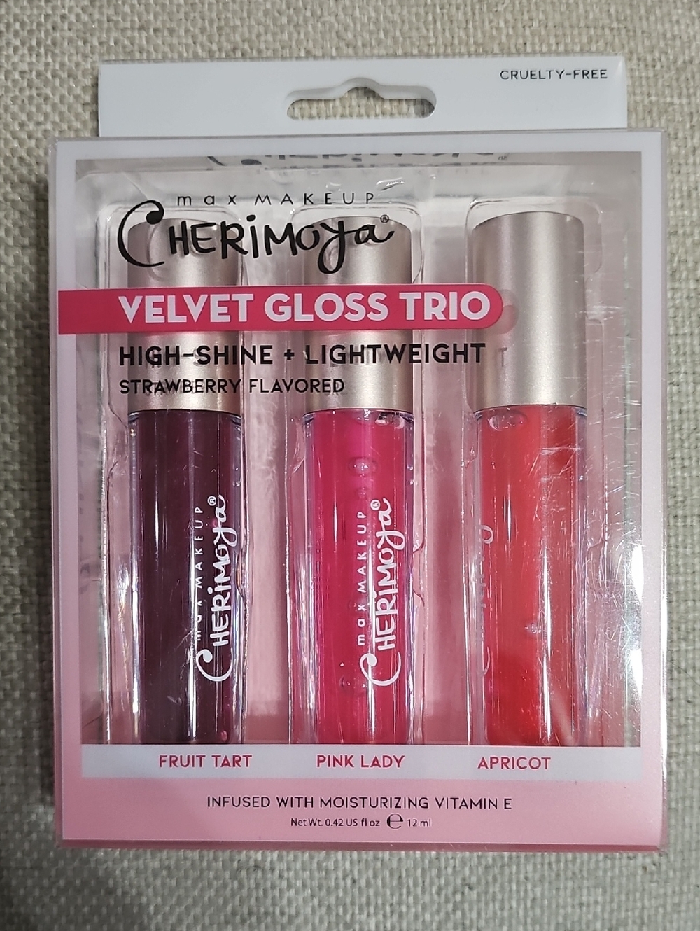 Velvet Gloss Trio — Fruit Tart, Pink Lady & Apricot